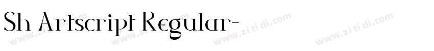 Sh Artscript Regular字体转换